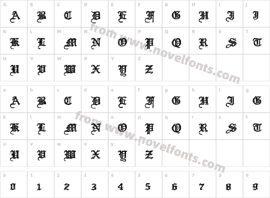 Screw DSGCharacter Map