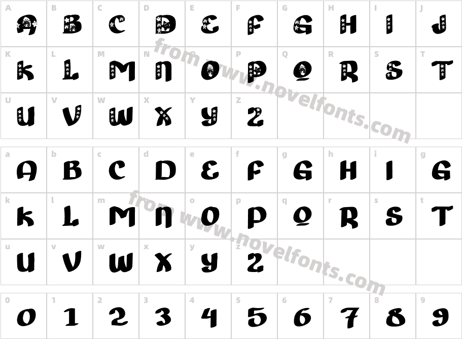 SealandRegularCharacter Map