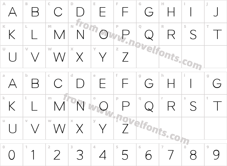 Forzan LightCharacter Map