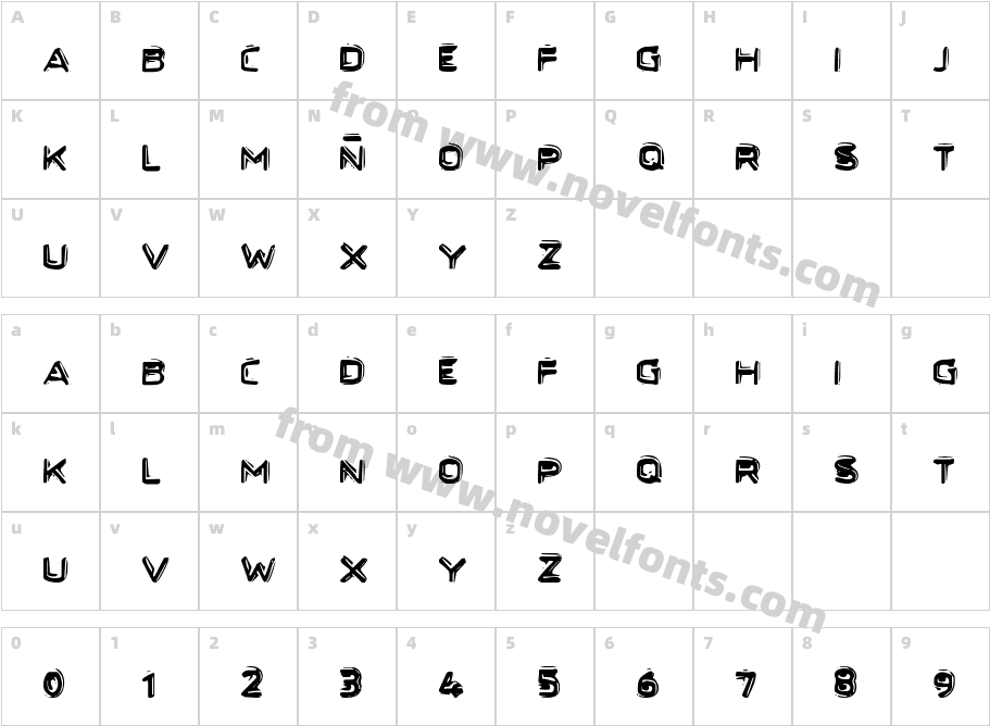 Secret Files IICharacter Map