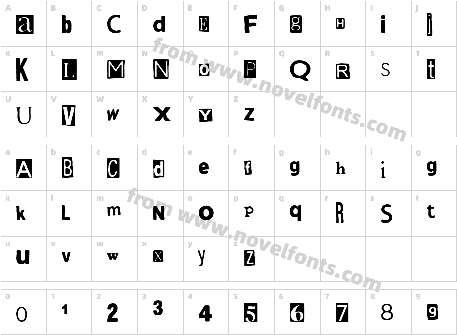 Secuestro ExpressCharacter Map