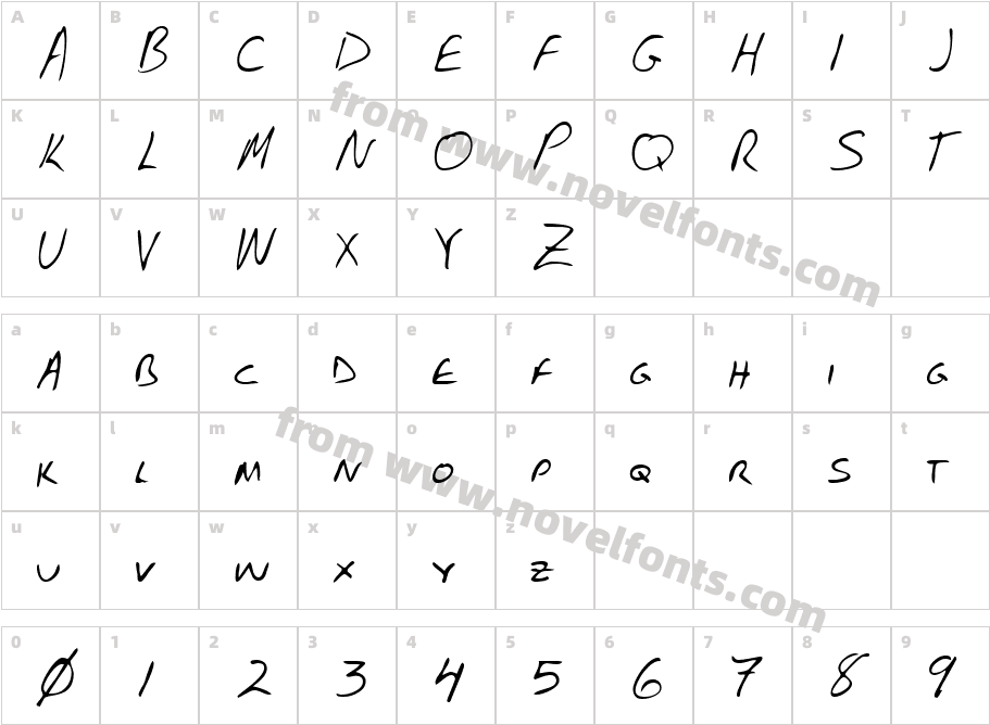 FostersHand-PlainCharacter Map