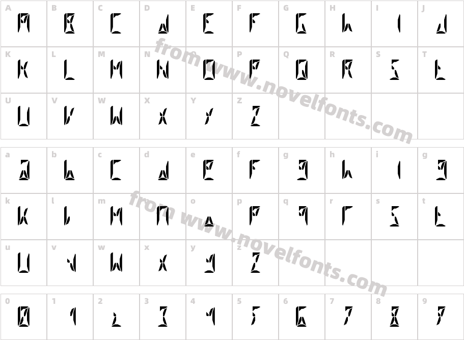 Segment8Character Map