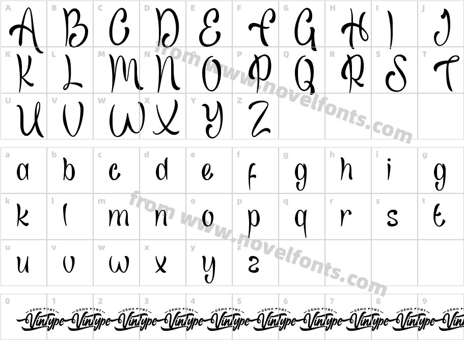 SenjakalaDemoRegularCharacter Map