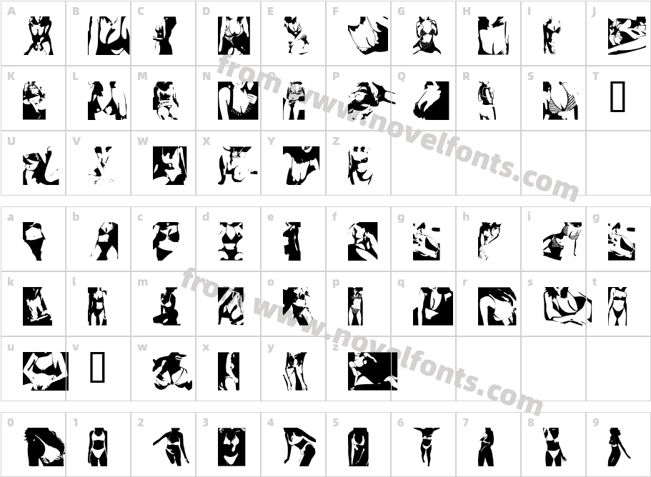 SexyDynami锟縠Version2000Character Map