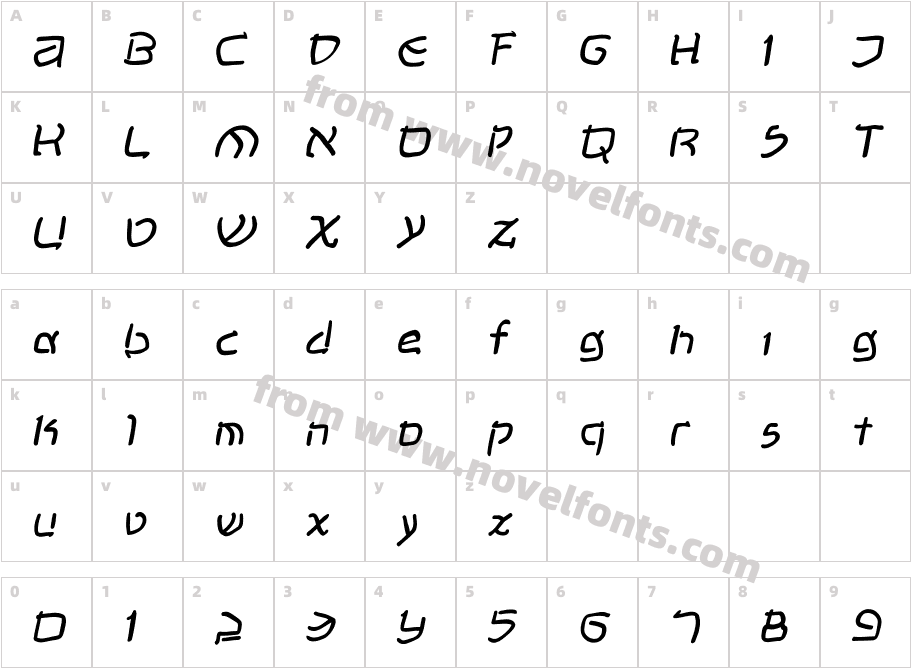 ShalomMK-ObliqueCharacter Map