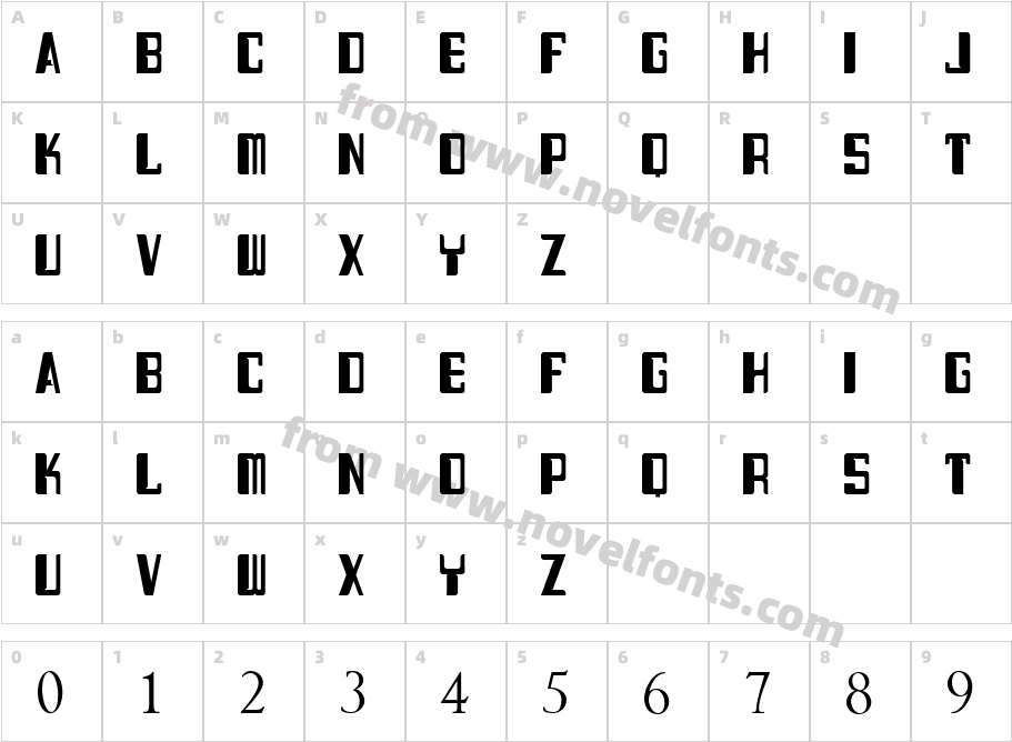 Shownan demoCharacter Map