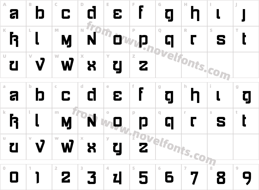 Siamese KatsongCharacter Map