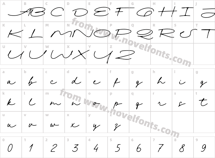 Signatural Regular DemoCharacter Map