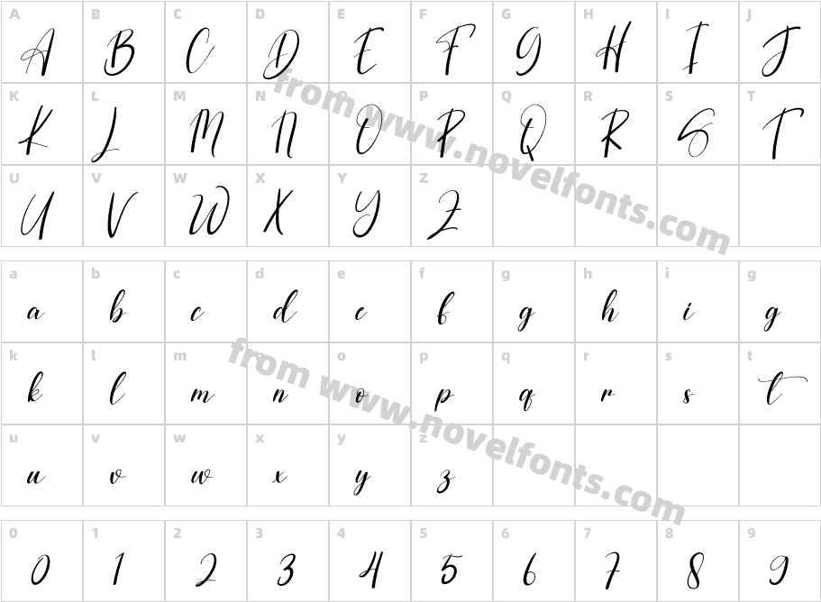 SignatureChristmasRegularCharacter Map