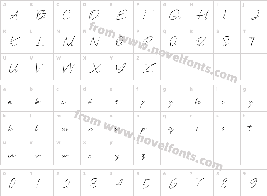 Signotera BrushCharacter Map