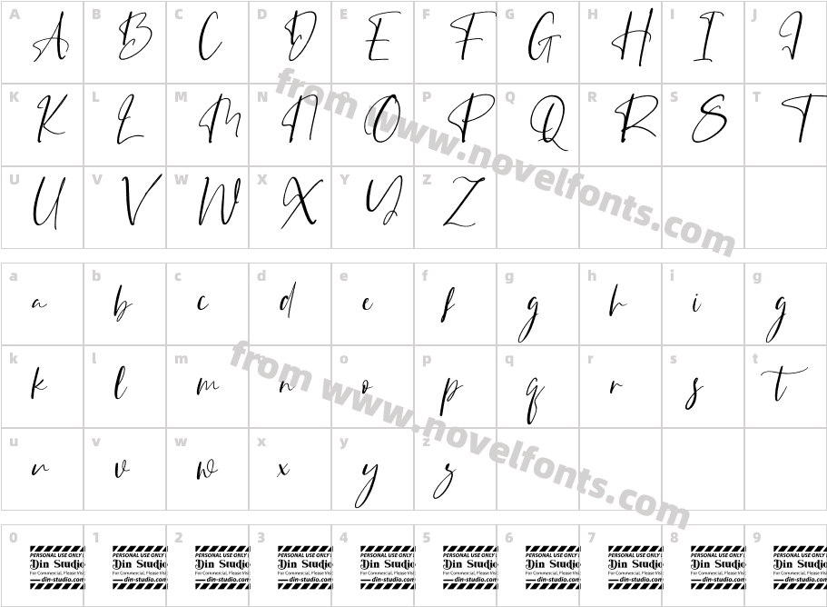 Silentgraph Personal UseCharacter Map