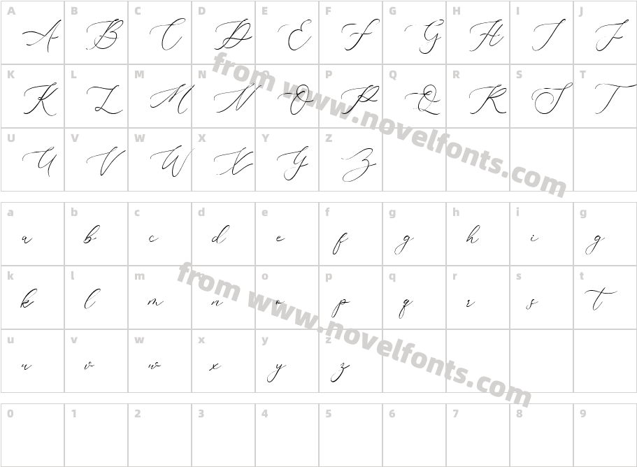 SimphonyCharacter Map