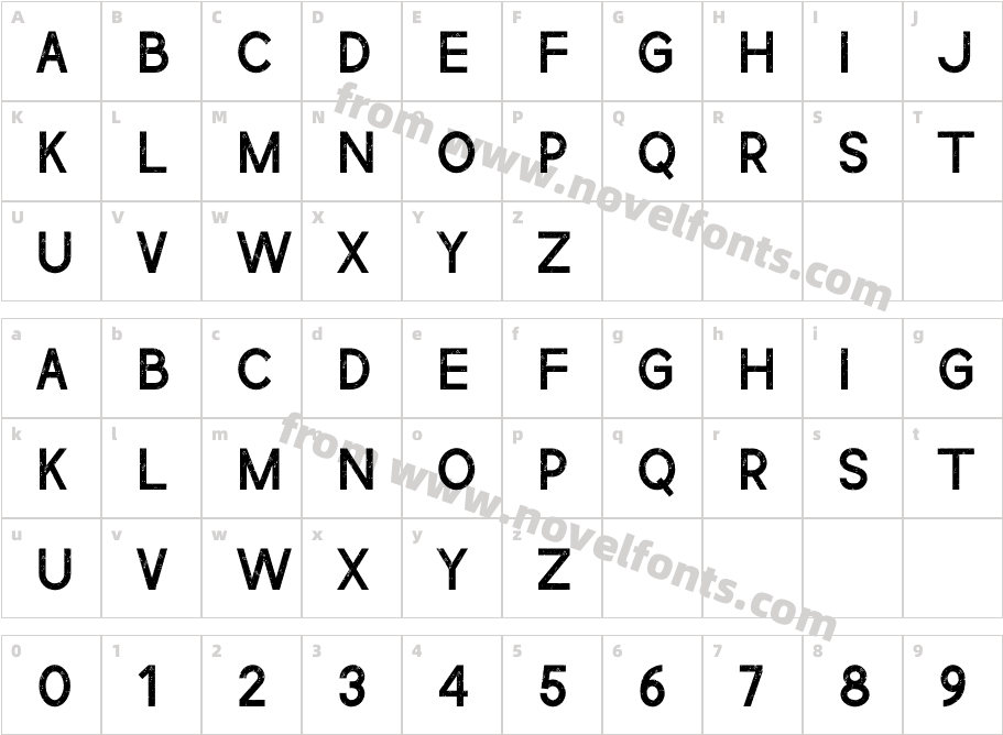 Simple GrungeCharacter Map