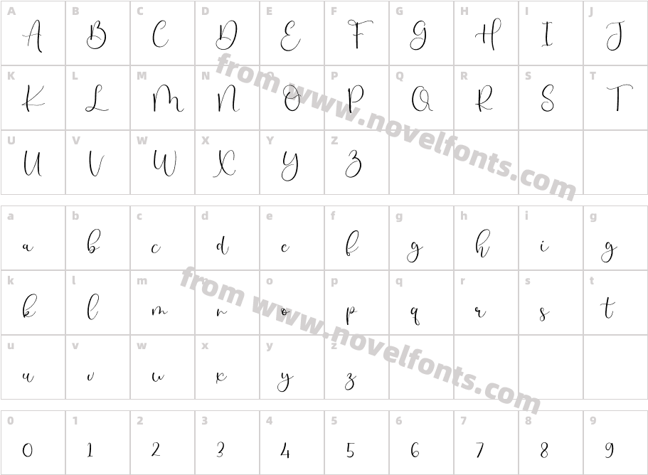 SimpleMinimalistRegularCharacter Map