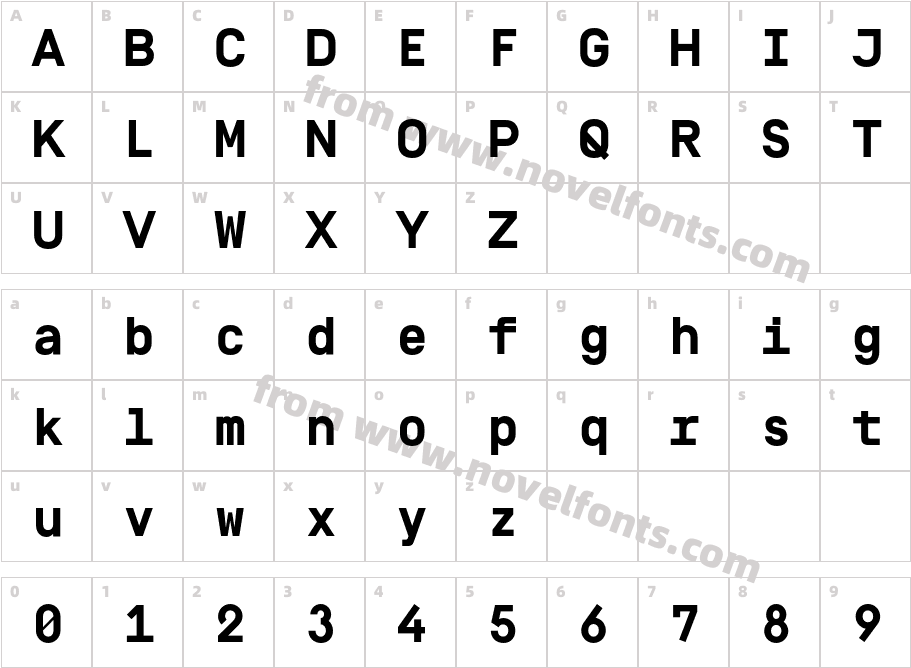 SimplonMono-BoldCharacter Map