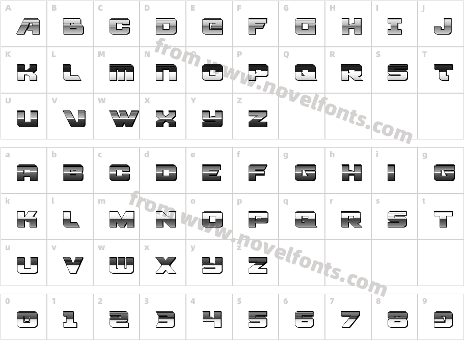 Aircruiser ChromeCharacter Map