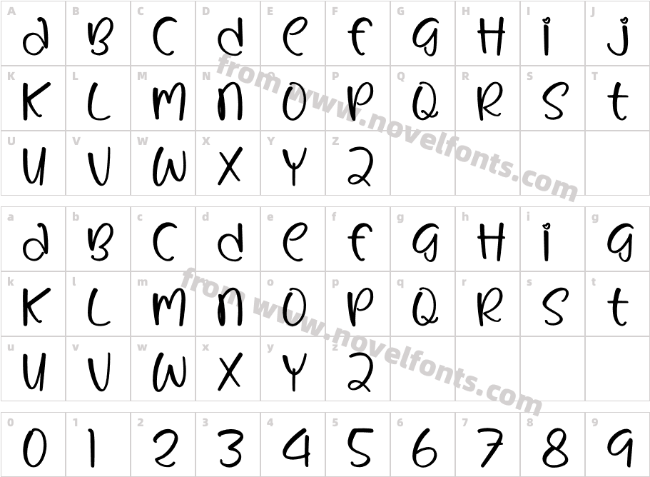 Smile WaterCharacter Map