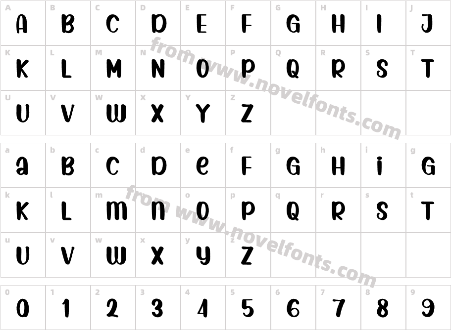 SmileEarthRegularCharacter Map