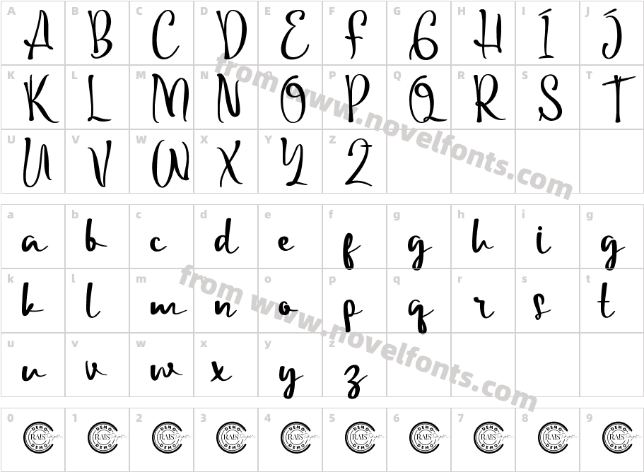 SmoothPerfectlyDemoRegularCharacter Map