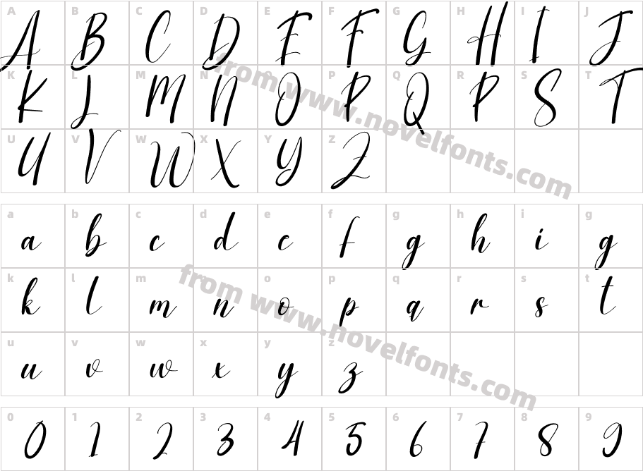 SnowlightRegularCharacter Map