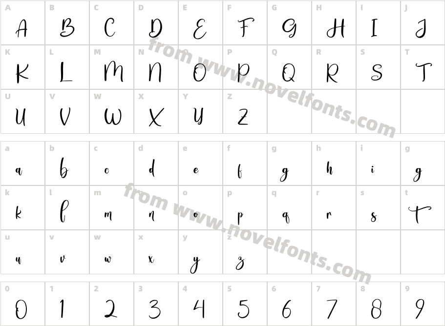 SnowtimesRegular-eZXlpCharacter Map