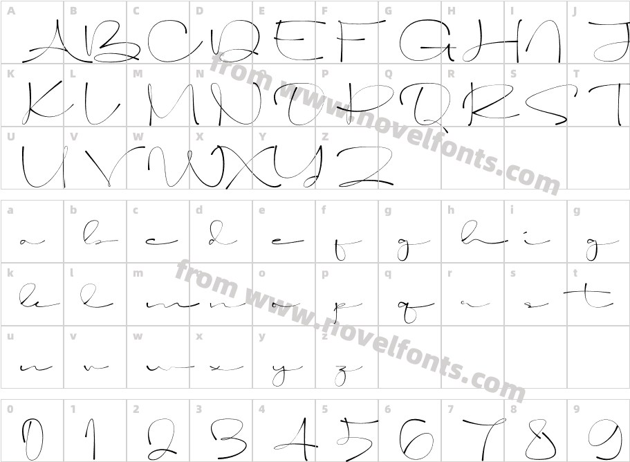 Solami SignatureCharacter Map