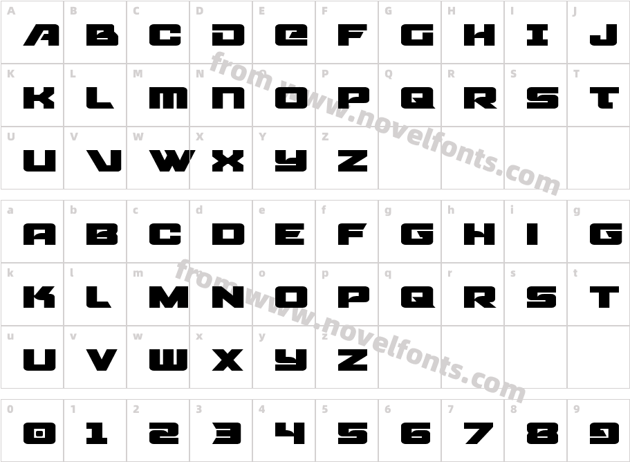 Aircruiser ExpandedCharacter Map