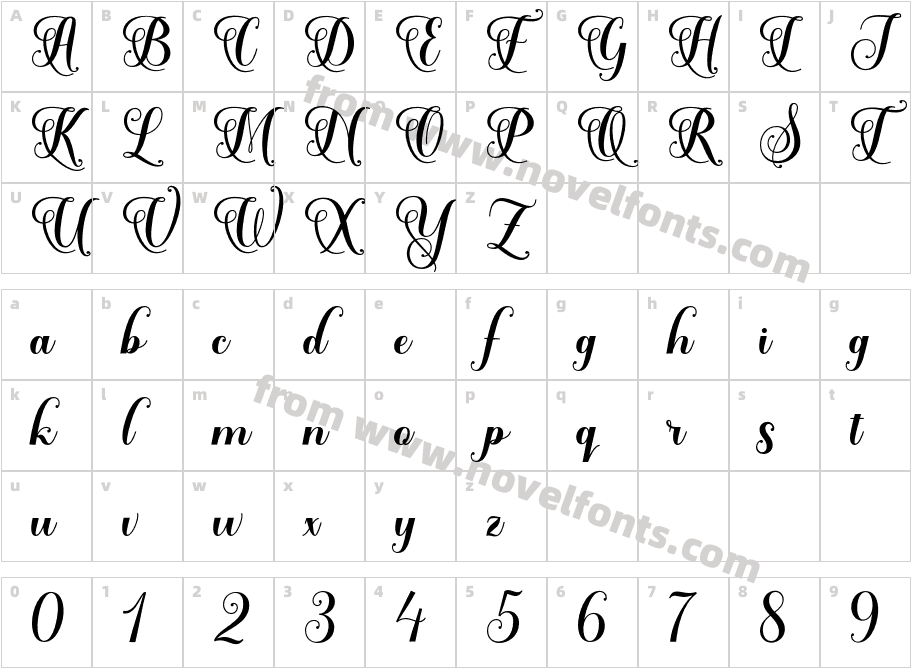 Solidaritas ScriptCharacter Map