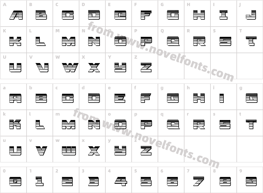 Aircruiser Gradient 3D RegularCharacter Map