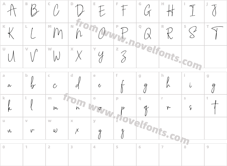 SouthamptonRegularCharacter Map