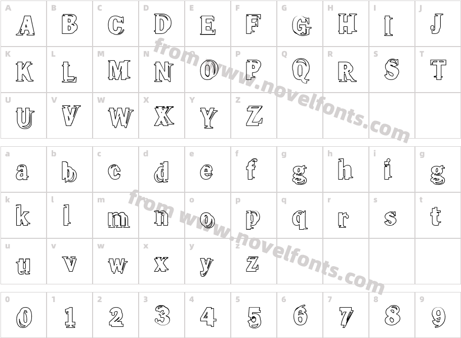 Frangia  FourCharacter Map