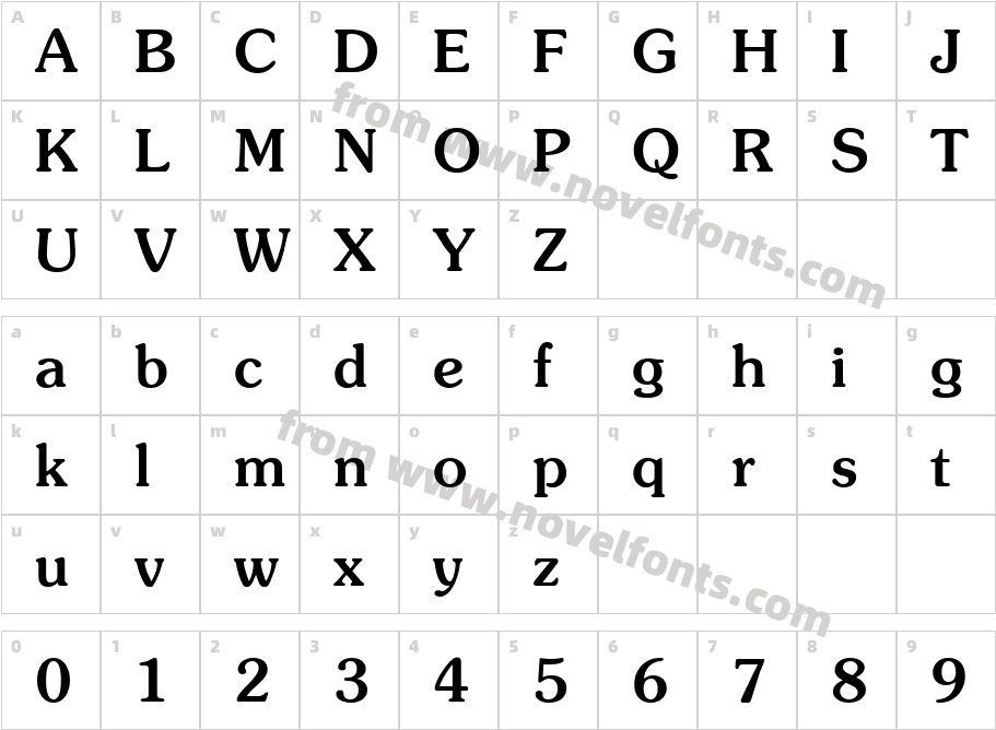 SouvenirLT-MediumCharacter Map