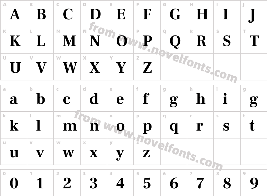 Frank Ruhl Libre BoldCharacter Map