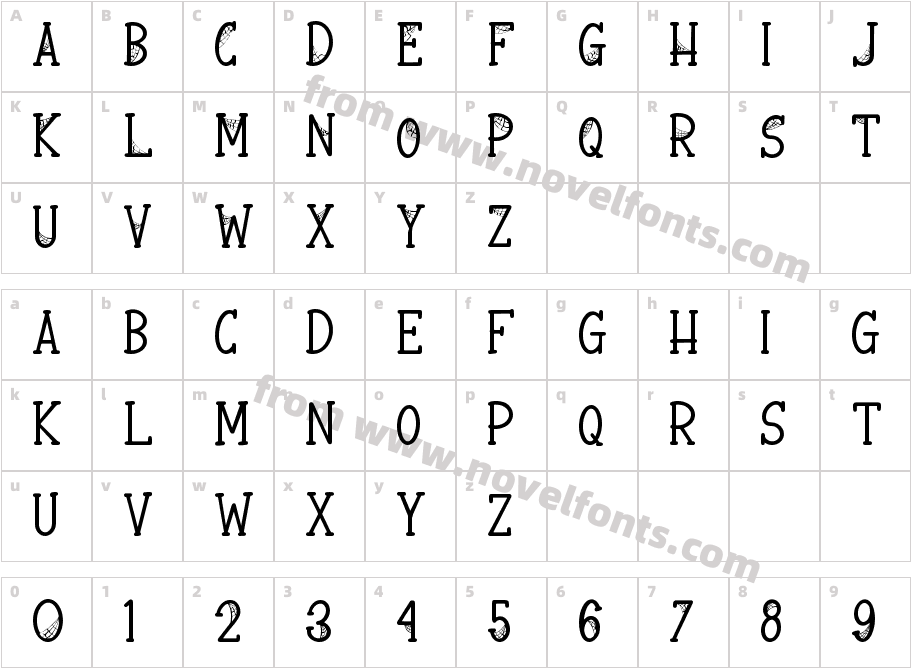 Spooky WebbieCharacter Map