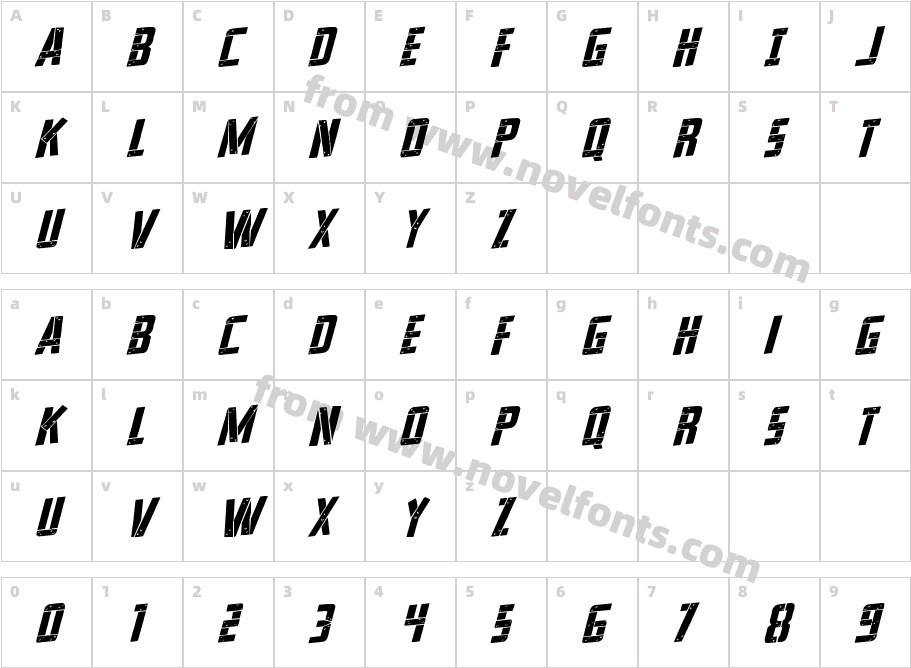 Frank n Plank RotalicCharacter Map