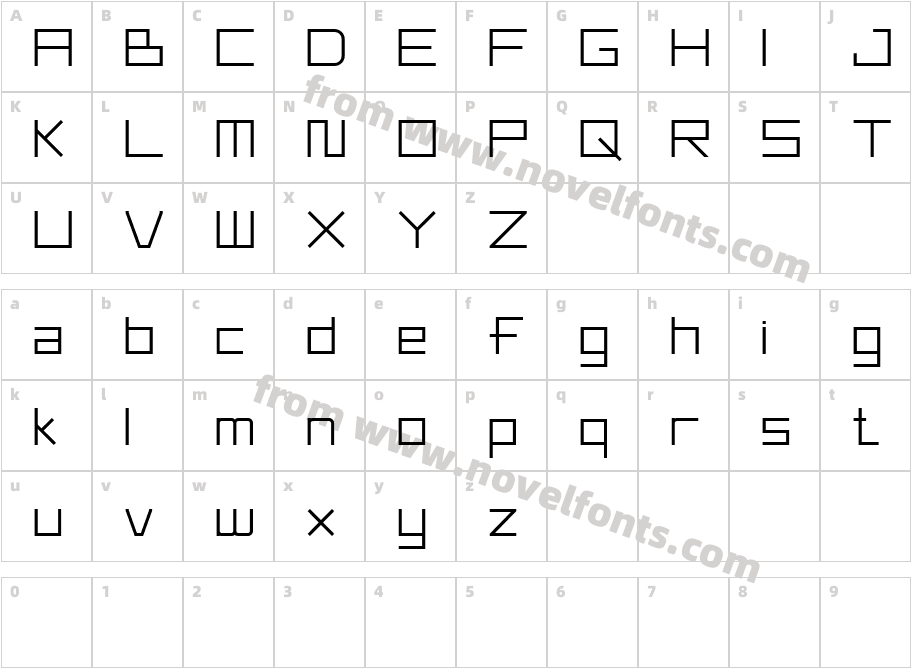 Square SpaceCharacter Map