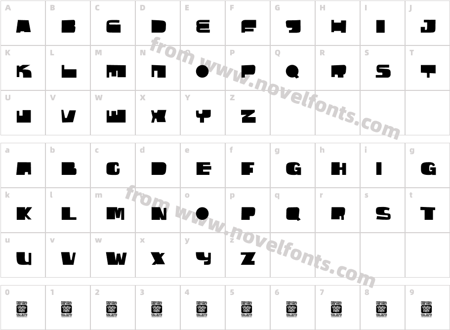 Stacked LetterCharacter Map