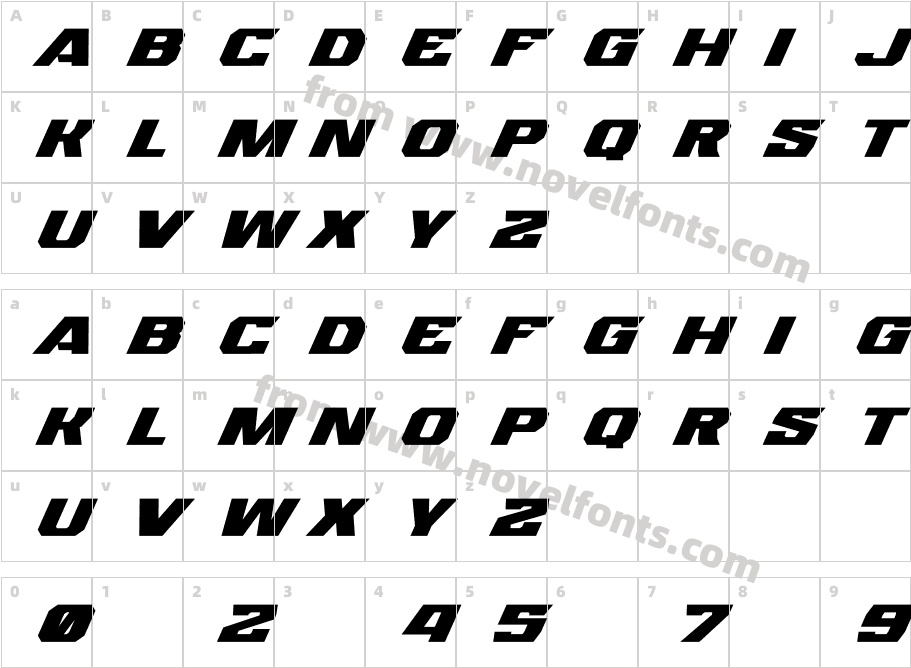 Stainless RegularCharacter Map