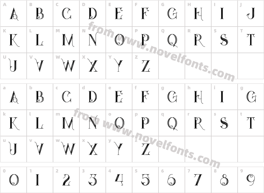 Star Black InlineCharacter Map