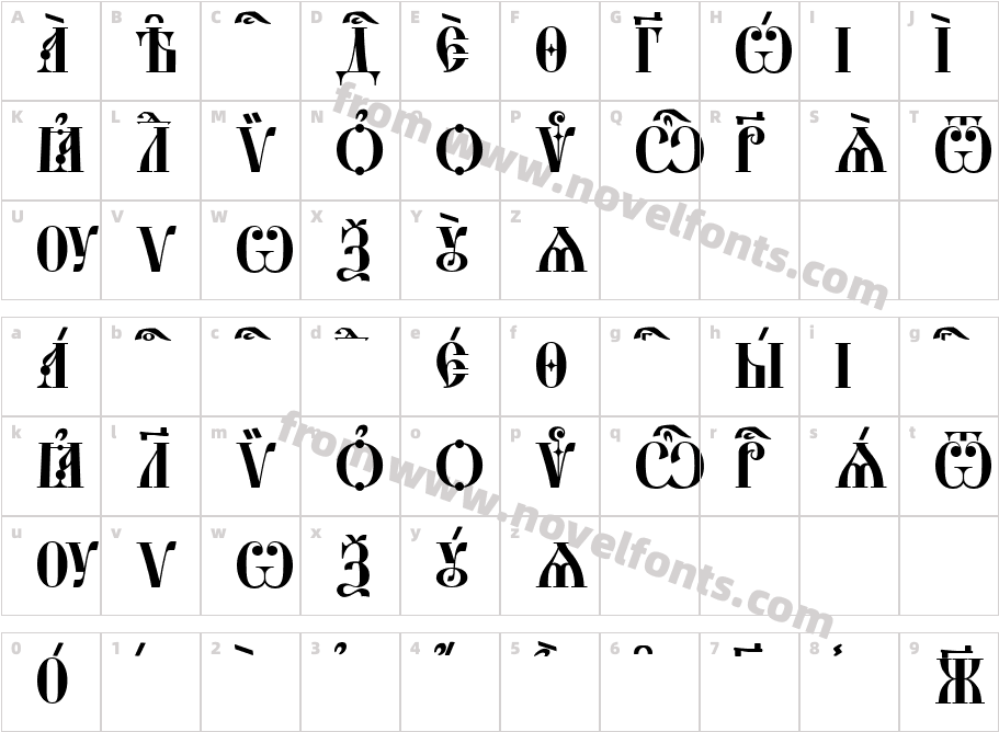 StaroUspenskaya Caps kUcsCharacter Map