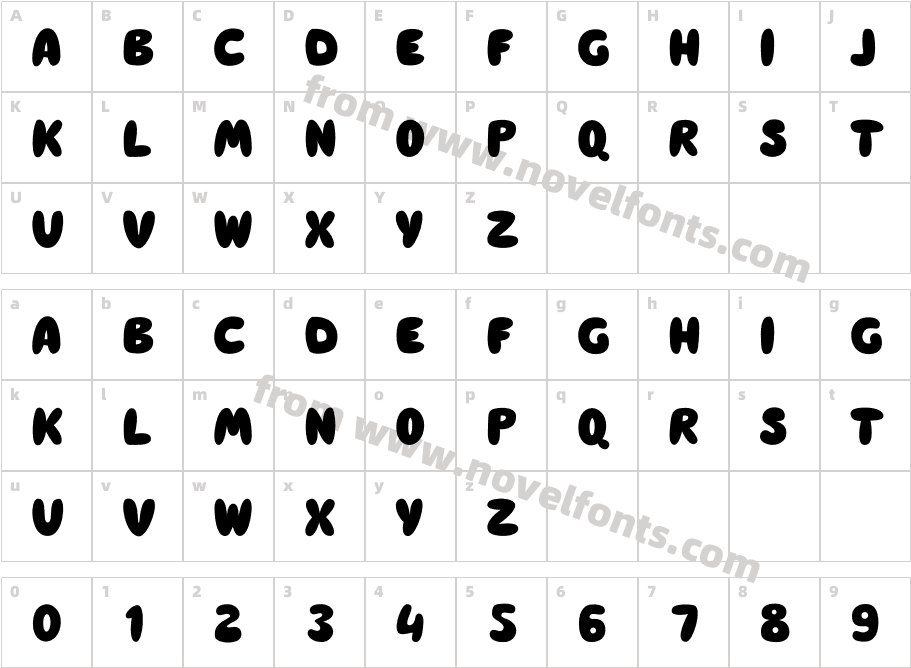 StickieFilledRegularCharacter Map