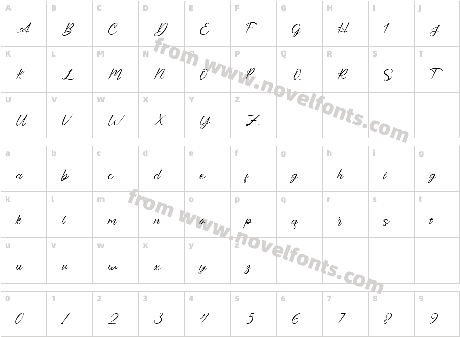 Storylove-Yz102Character Map