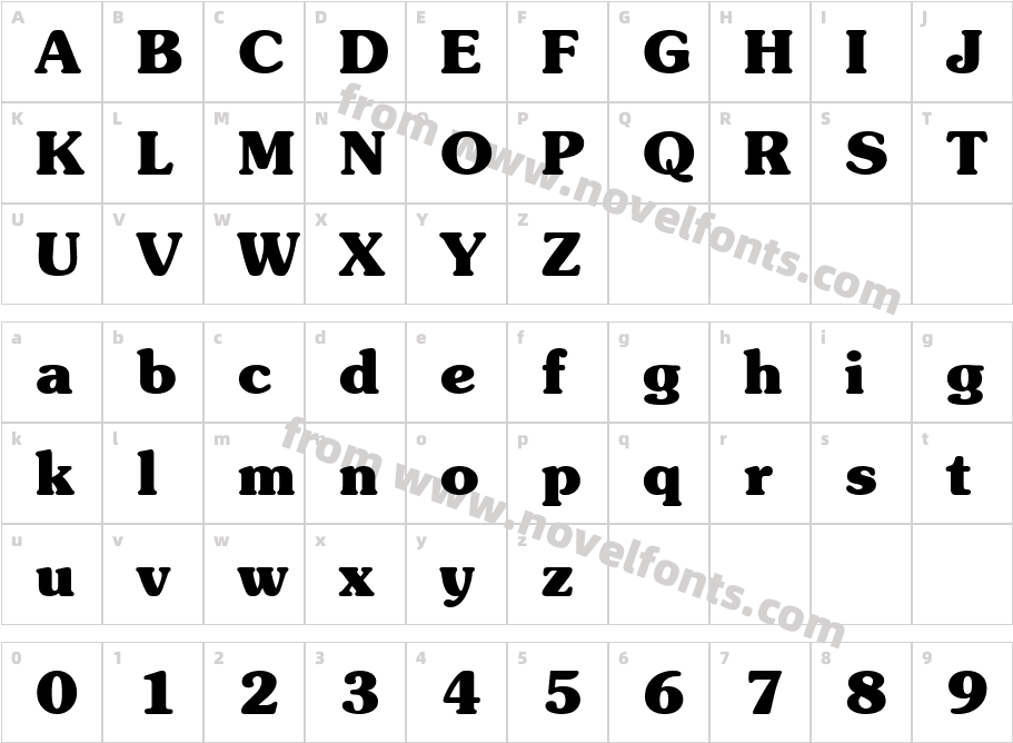 SueVermeer7BoldSHCharacter Map