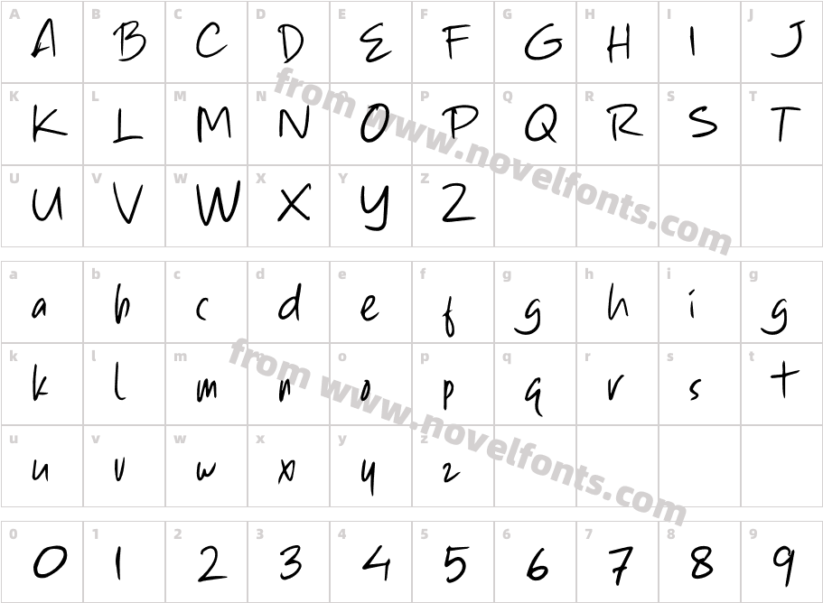 SunsetScriptRegularCharacter Map