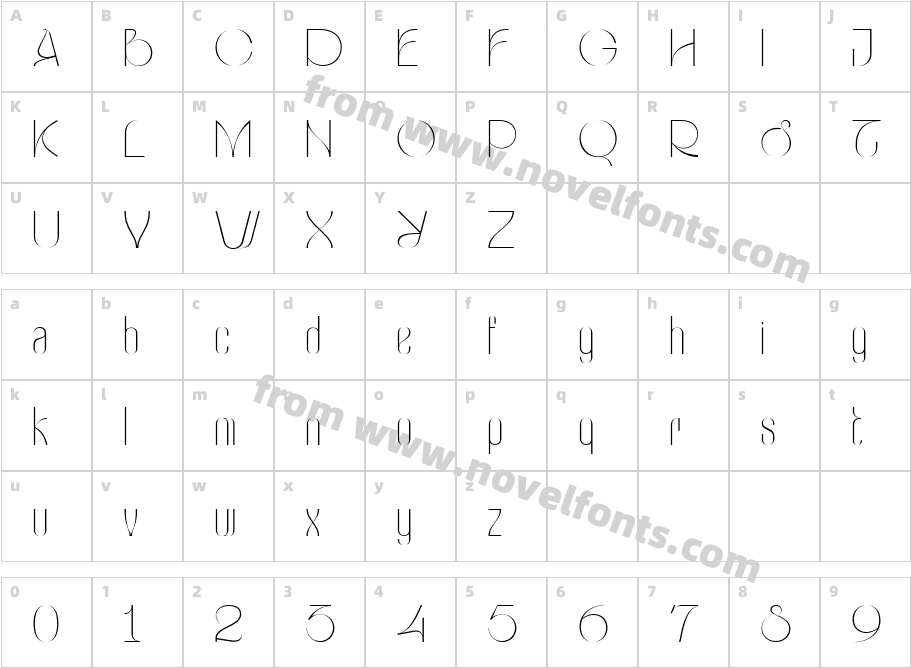 Suorva RegularCharacter Map