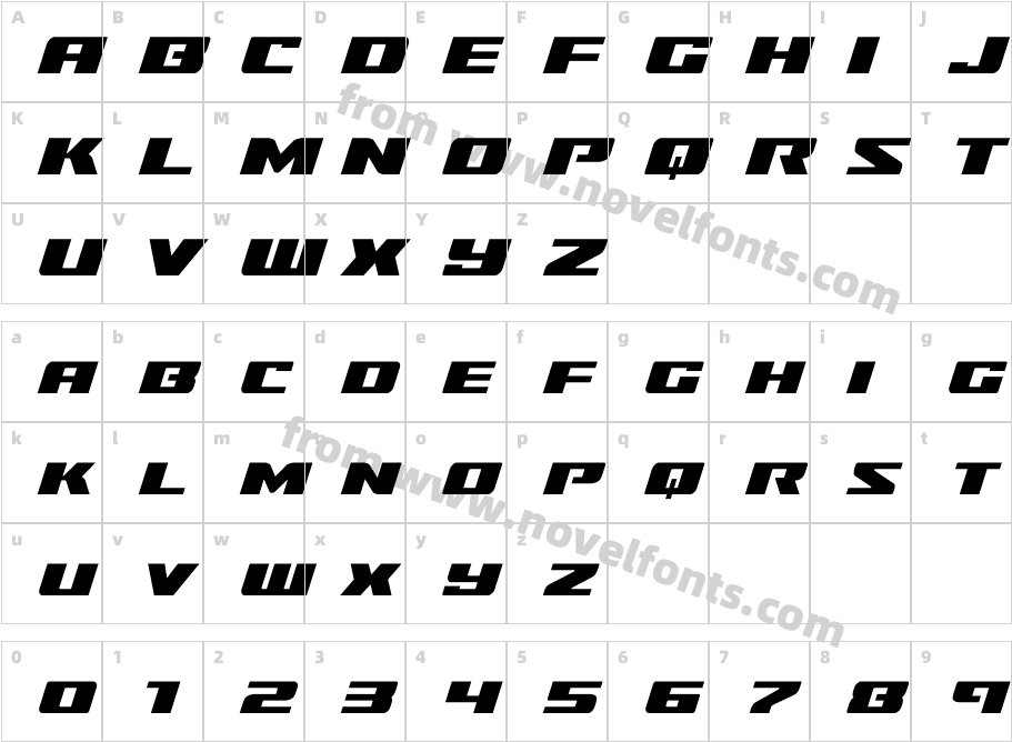 Super Brigade  LeftalicCharacter Map