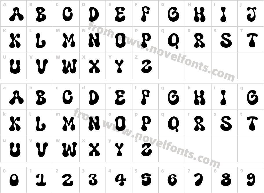 Super WooblyCharacter Map