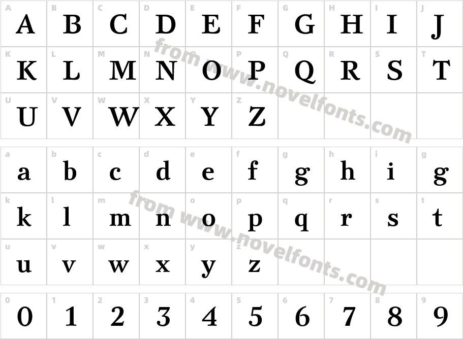 SvetlanaC-BoldCharacter Map