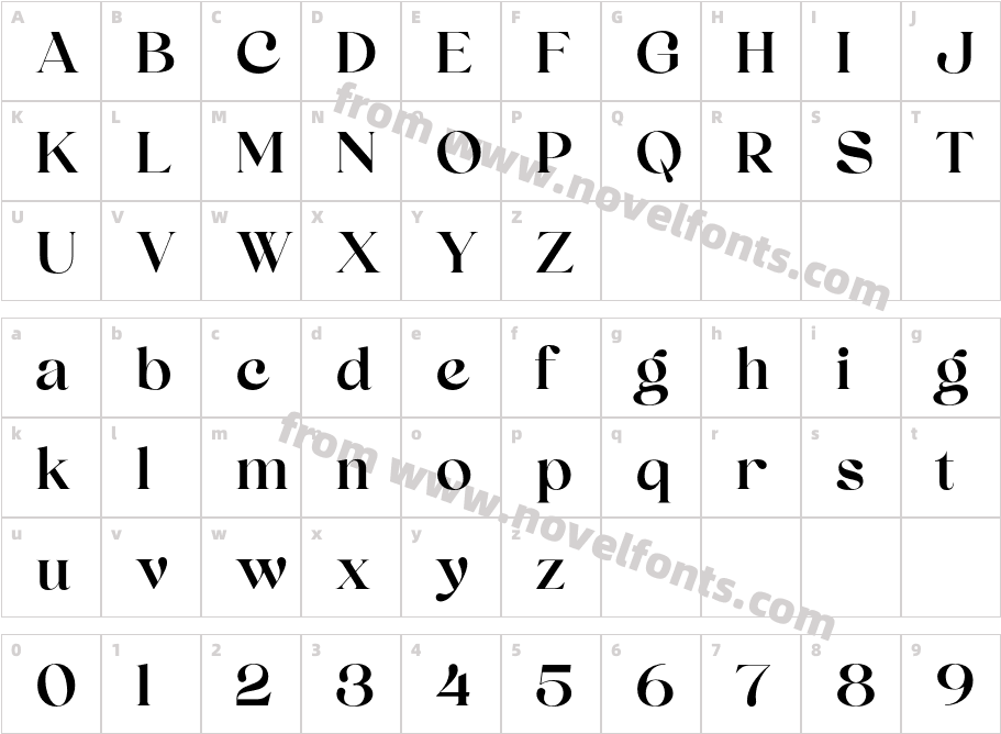 Svetze-ExtraBoldCharacter Map